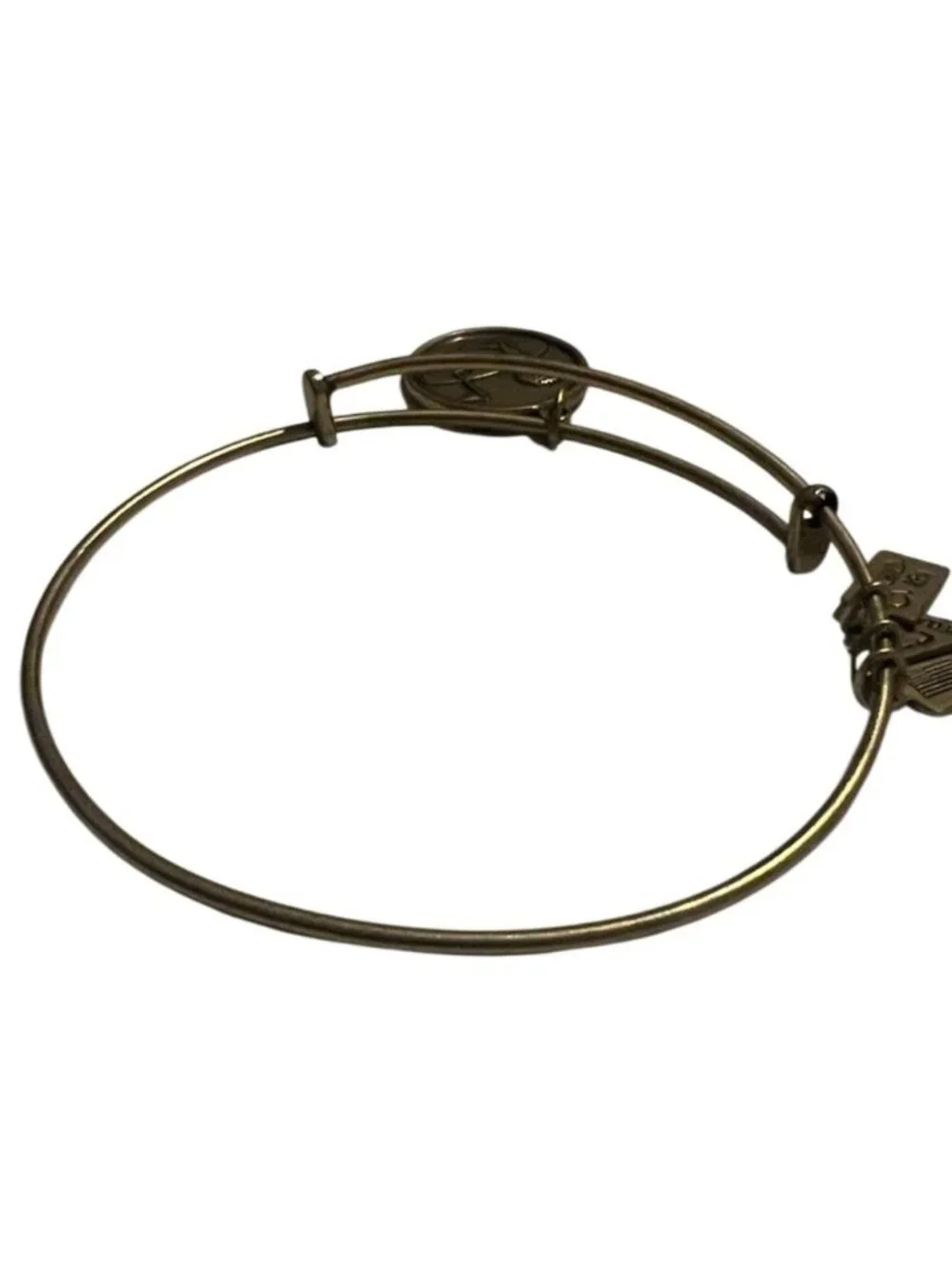 Wind & Fire Gold Golf Tee Adjustable Slide On Bangle Bracelet